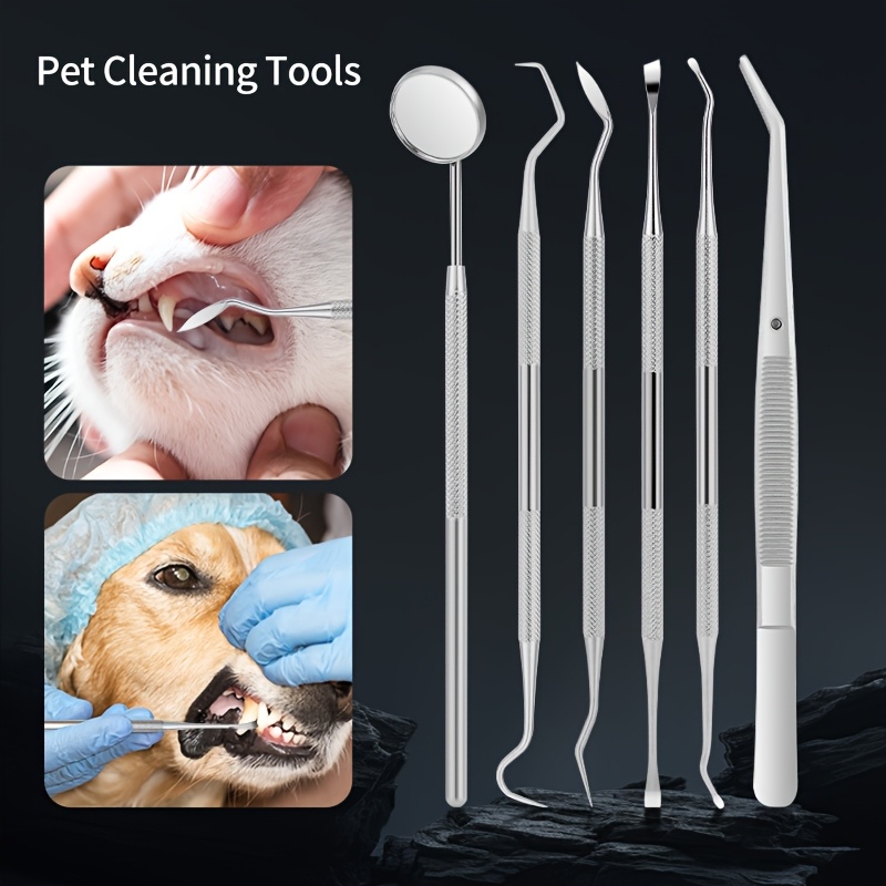 Teeth Whitening Mouthwash - 6pcs Soundwave Tartar Remover for Dogs