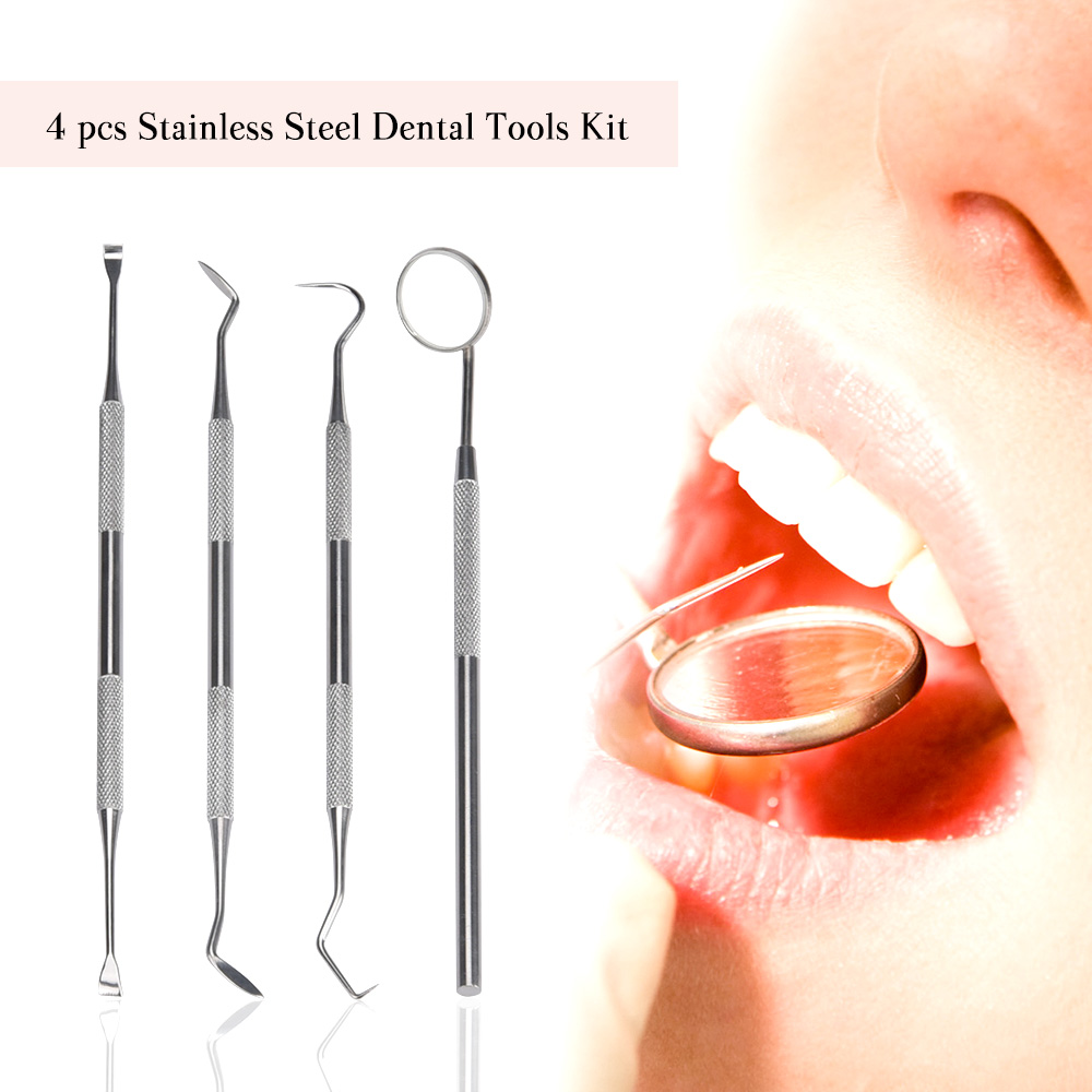Teeth Whitening Mouthwash - 4Pcs Set Tartar Scraper Scaler Plaque