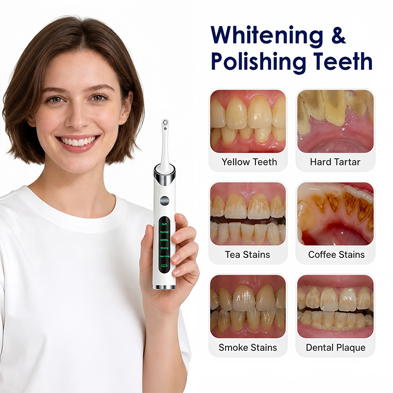 Teeth Whitening Light Kit - Tooth Polisher Teeth Whitening Kit for