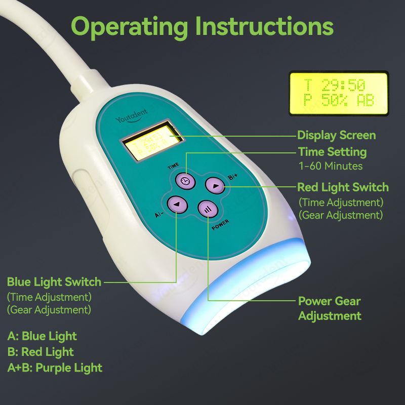 50W Dental Touch Screen 3 Colo - Teeth Whitening Led 评论和价格