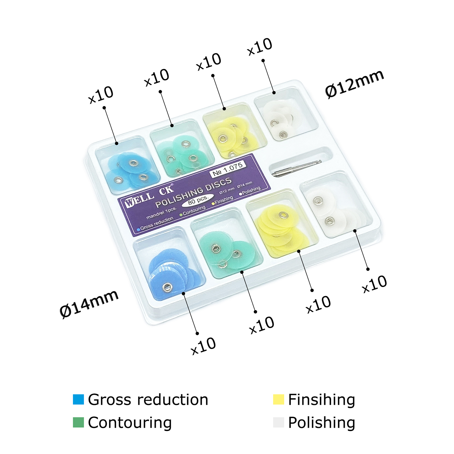 WELL CK 40/80Pcs Dental Polish - Teeth Whitening Kit 评论和价格