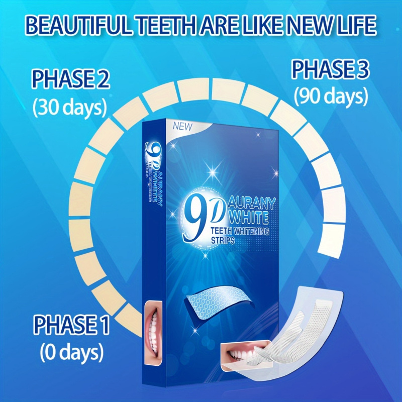 21 Pairs of 9D Aurany White Te - Teeth Whitening Gel Peroxide 评论和价格