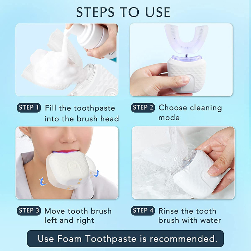 U-Shaped Rechargeable Light Qu - Teeth Whitening Kit 评论和价格