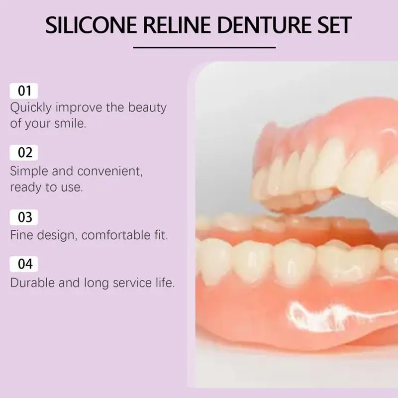 Silicone Denture Set Fit Tempo - Teeth Whitening Kit 评论和价格
