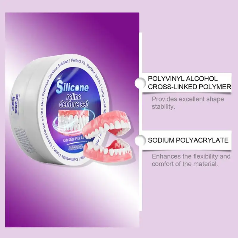 Silicone Denture Set Fit Tempo - Teeth Whitening Kit 评论和价格
