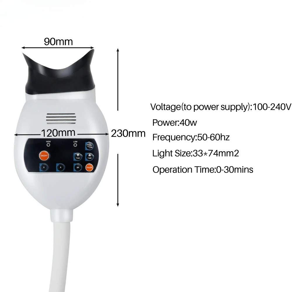 Adjustable 3 Colors LED Teeth  - Teeth Whitening Lamp 评论和价格