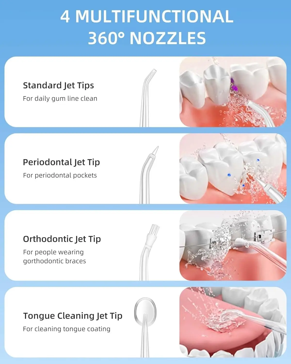 Oral Irrigator Portable Water  - Water Flosser Cordless 评论和价格