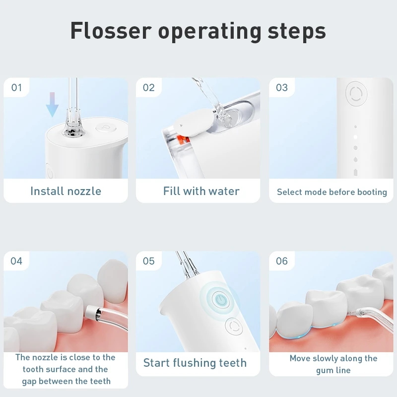 Mijia F300 Water Flosser, Port - Water Flosser Cordless 评论和价格