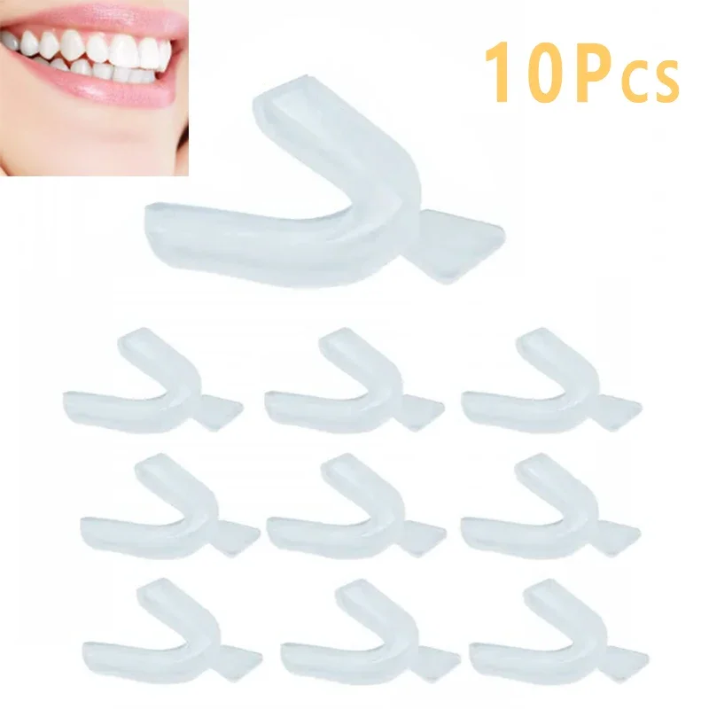 10Pcs Silicone Mouth Guard Tee - Teeth Whitening With Trays 评论和价格